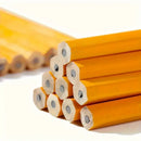 Conjunto de 12 lápis de madeira com borracha, pré-afiados, com grafite HB, para estudantes e adultos.