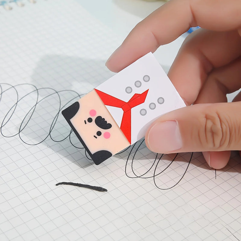 2 unidades de apagador de cabelo aleatório, apagador inteligente para ficar acordado até tarde, material escolar para estudantes carecas