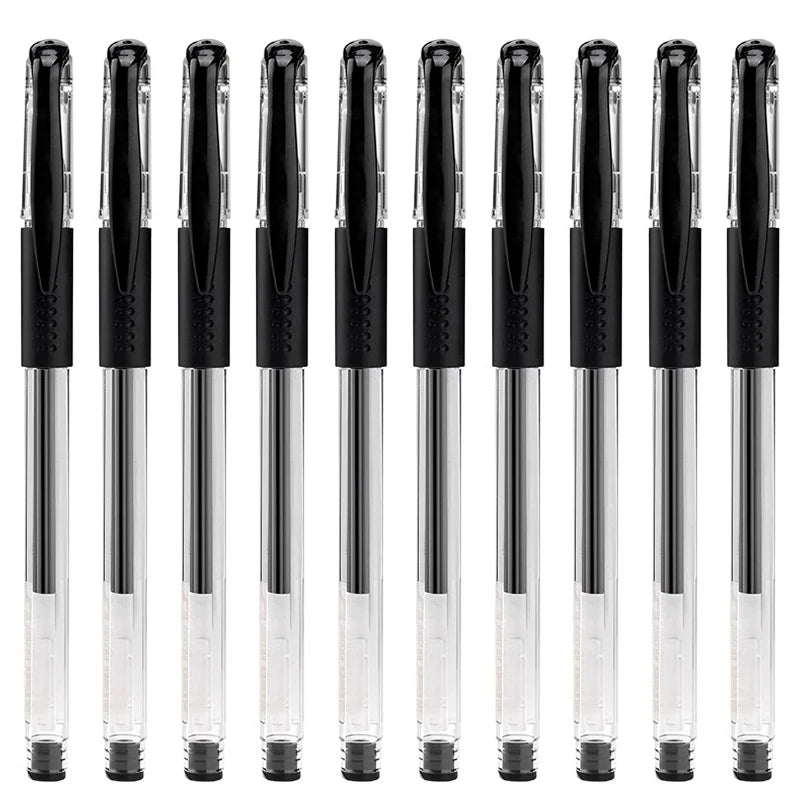 Caneta Rollerball com Tinta Gel, Material de Escritório, Cores da Tinta: Preta, Azul e Vermelha, Ponta Esferográfica 0,5mm, Ideal para Estudantes e Alunos.