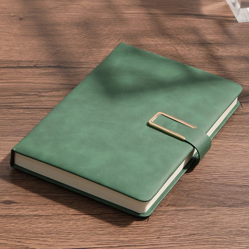 Caderno personalizado de couro vintage A5 com capa flexível – Companheiro perfeito para reuniões de negócios e para a vida universitária.