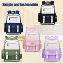 Mochila escolar infantil ergonômica de grande capacidade para meninas e meninos do ensino fundamental e médio.