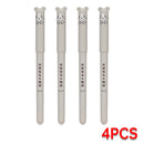 Conjunto de 4 canetas de gel apagáveis com desenhos fofos de urso e porco. Canetas kawaii para material escolar, ideais para escrever, fazer anotações e usar em diários. Presente perfeito para crianças.