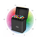 Conjunto de Marcadores Artísticos com 60 peças, Canetas Pincel Aquareláveis para Estudantes, Marcadores de Ponta Dupla à Base de Óleo para Estudantes de Arte