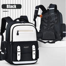 Mochila escolar infantil ergonômica de grande capacidade para meninas e meninos do ensino fundamental e médio.