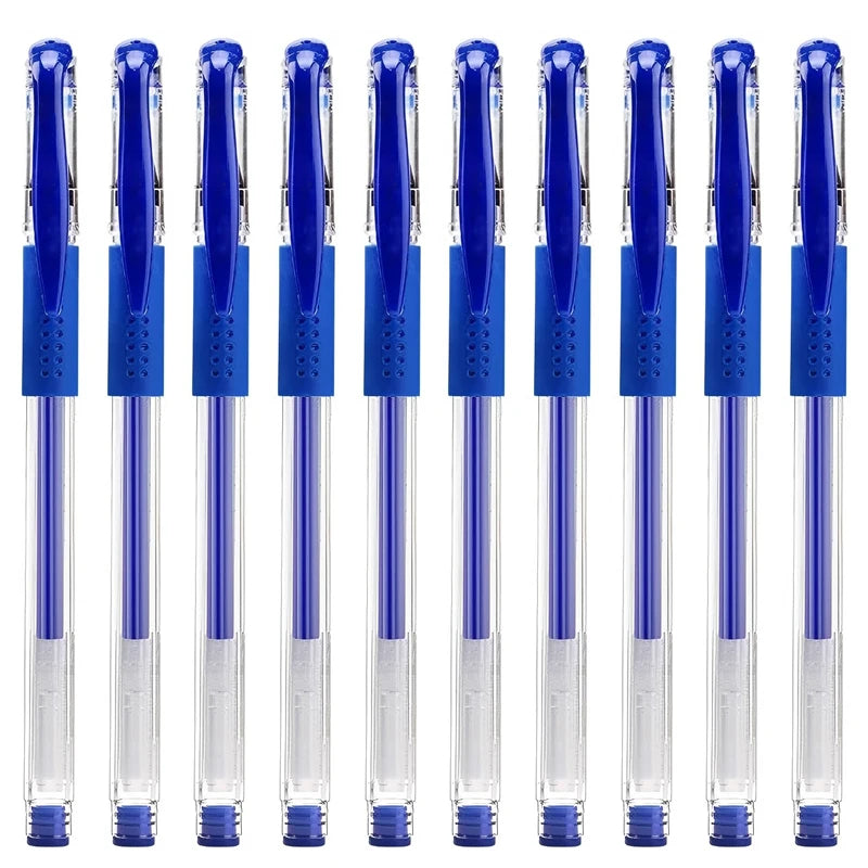 Caneta Rollerball com Tinta Gel, Material de Escritório, Cores da Tinta: Preta, Azul e Vermelha, Ponta Esferográfica 0,5mm, Ideal para Estudantes e Alunos.