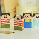 2 unidades de apagador de cabelo aleatório, apagador inteligente para ficar acordado até tarde, material escolar para estudantes carecas