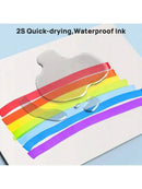 Conjunto de Marcadores Artísticos com 60 peças, Canetas Pincel Aquareláveis para Estudantes, Marcadores de Ponta Dupla à Base de Óleo para Estudantes de Arte