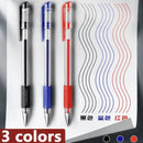 Caneta Rollerball com Tinta Gel, Material de Escritório, Cores da Tinta: Preta, Azul e Vermelha, Ponta Esferográfica 0,5mm, Ideal para Estudantes e Alunos.
