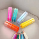 Estojo de lápis de silicone moderno (1 unidade), bolsa de papelaria multicolorida, nécessaire portátil para maquiagem, organizador de material escolar durável com zíper.